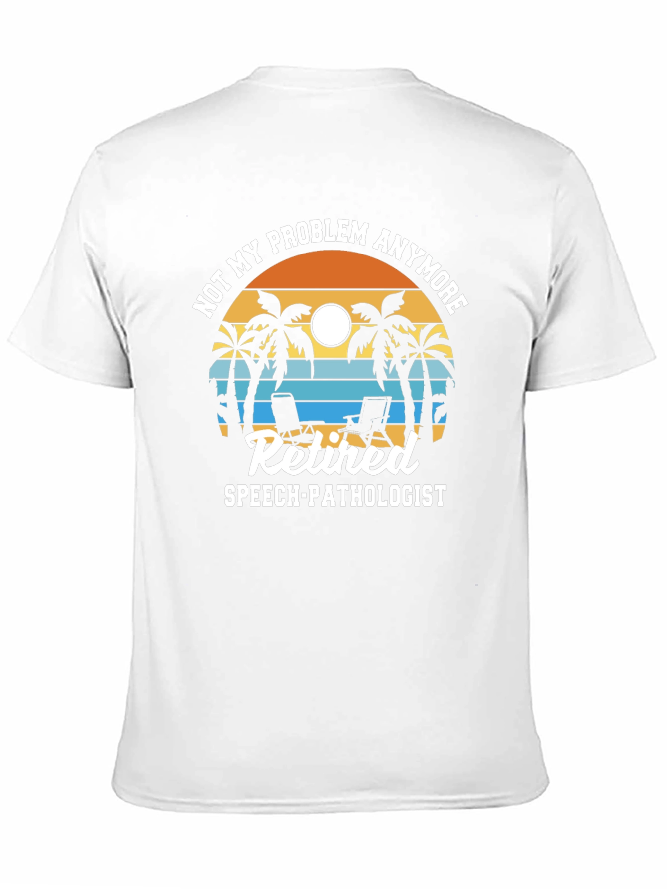 Retired Speech Pathologist T-Shirt - Beach Scene
