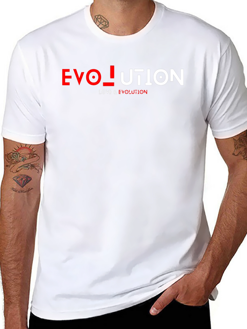 Evolution Graphic Print Mens Black T-Shirt
