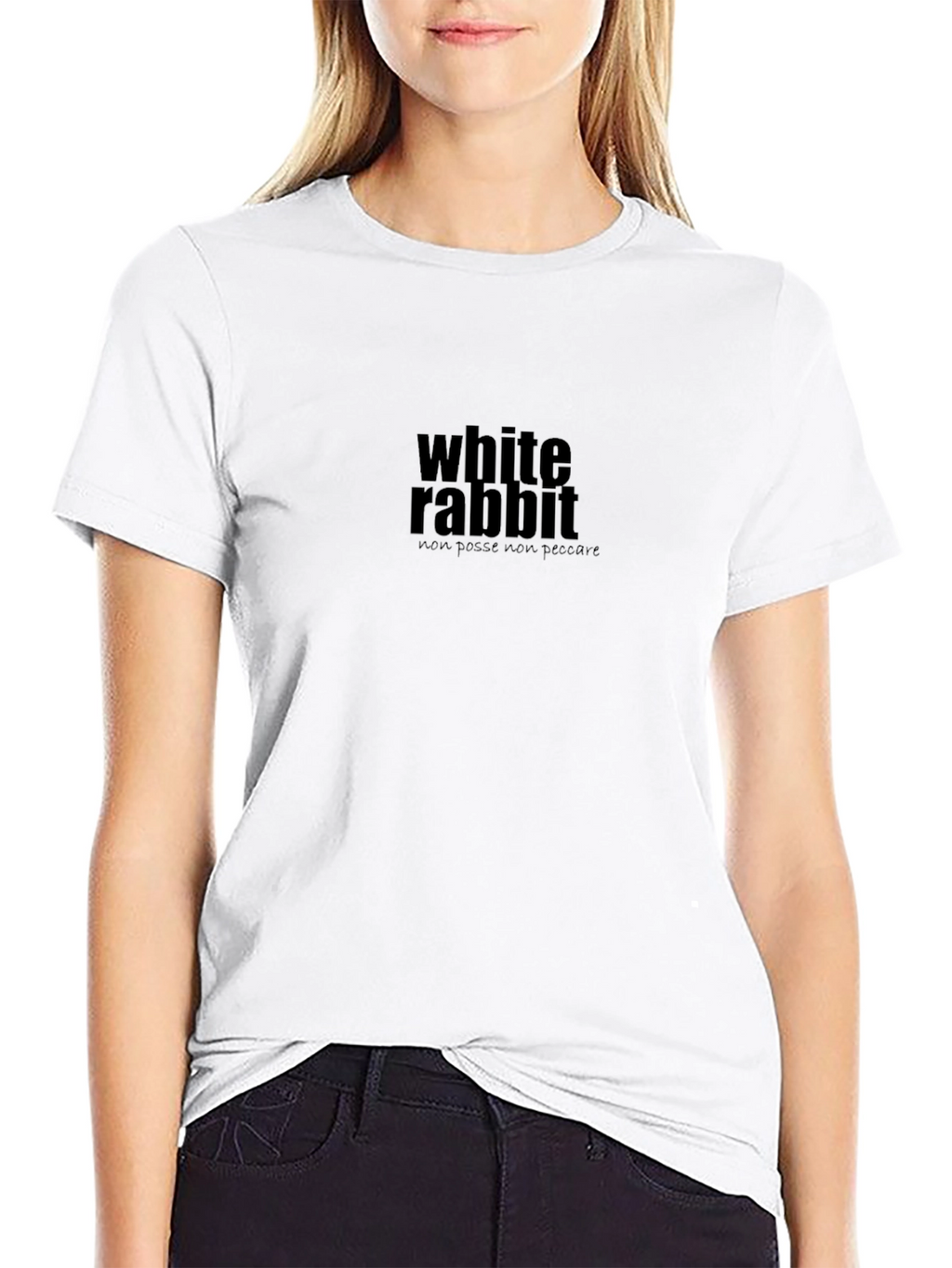 White Rabbit Graphic Tee - Stylish Comfort