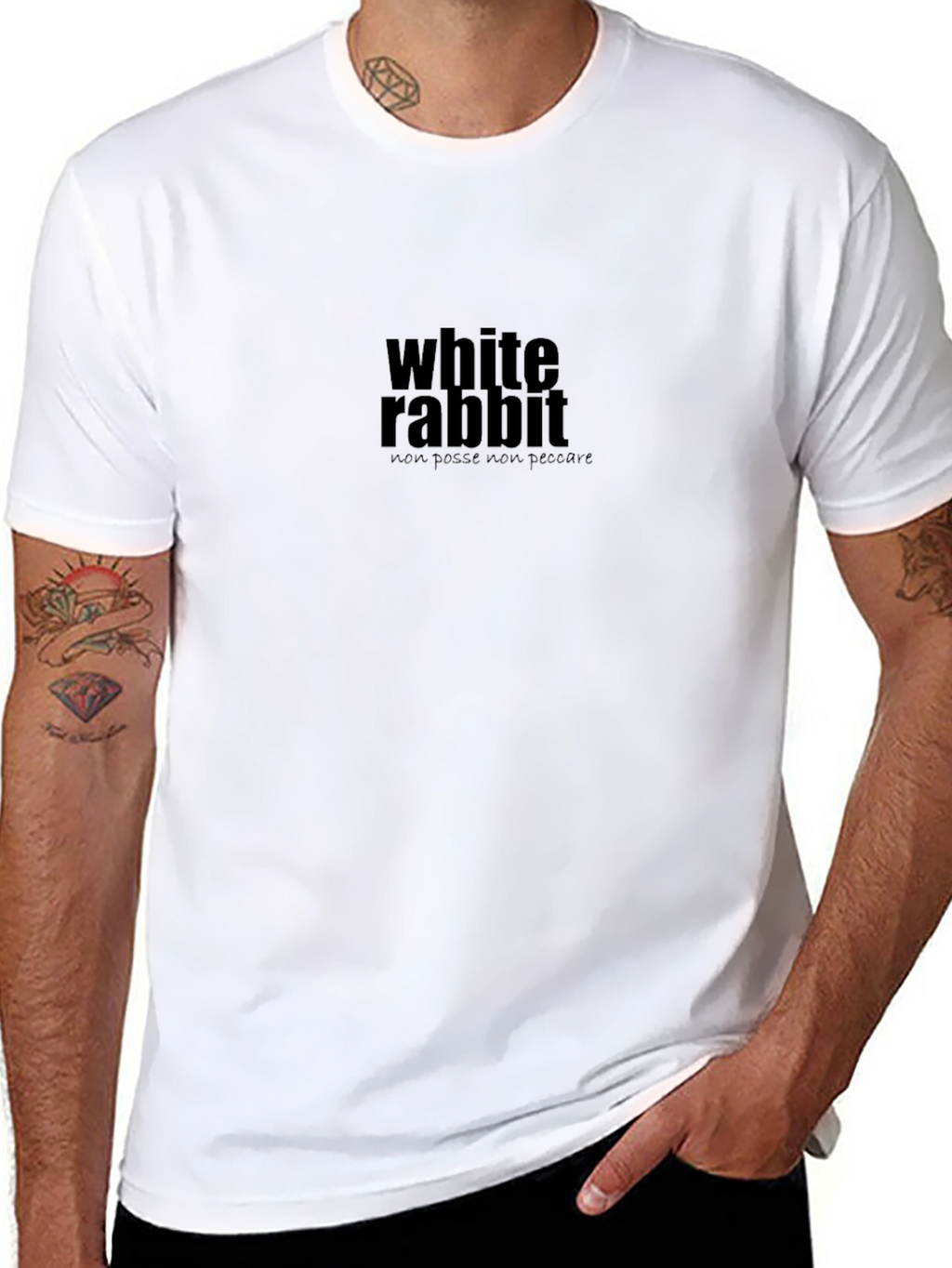 White Rabbit Graphic Tee - Stylish Comfort