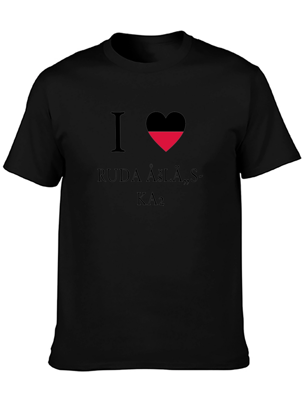I Heart Ruda Asla Black T-Shirt