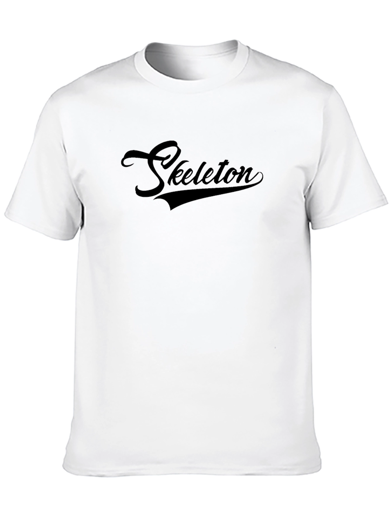 Mens Black Skeleton Graphic Tee
