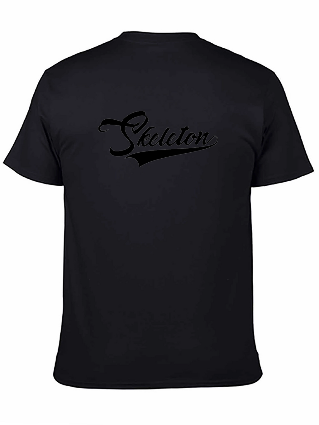 Mens Black Skeleton Graphic Tee