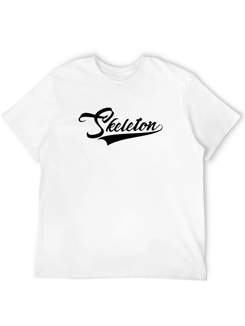 Mens Black Skeleton Graphic Tee