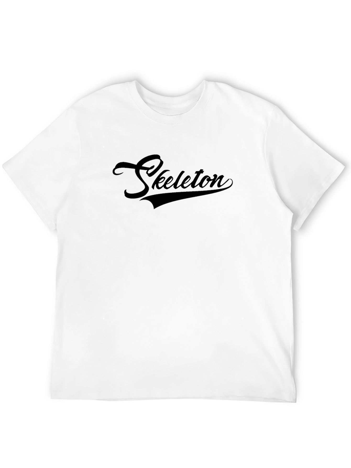 Mens Black Skeleton Graphic Tee