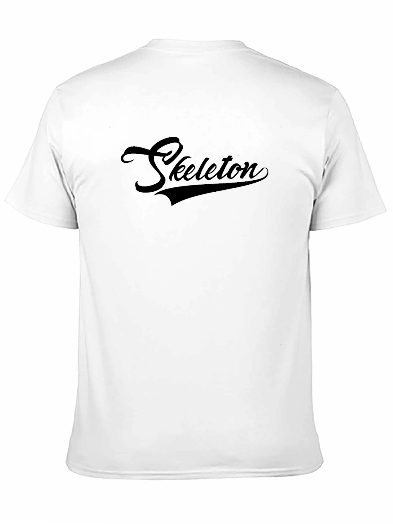 Mens Black Skeleton Graphic Tee