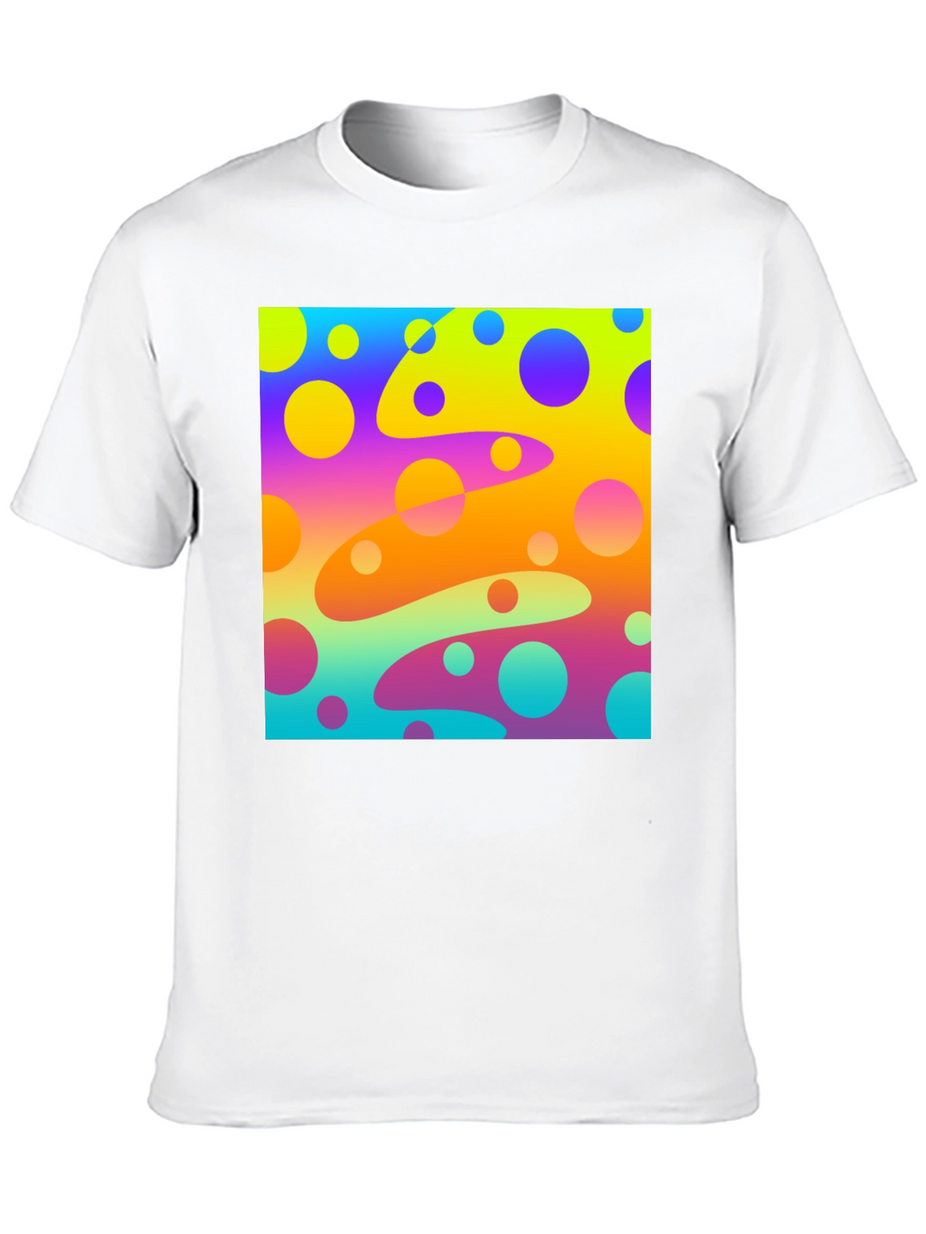 Retro Swirl Tee - Vivid Circle Print