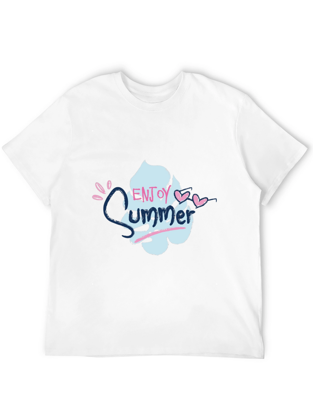 Enjoy Summer Graphic Tee - Soft Cotton Black T-Shirt