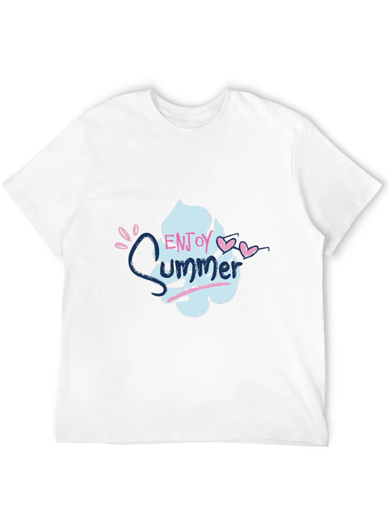 Enjoy Summer Graphic Tee - Soft Cotton Black T-Shirt