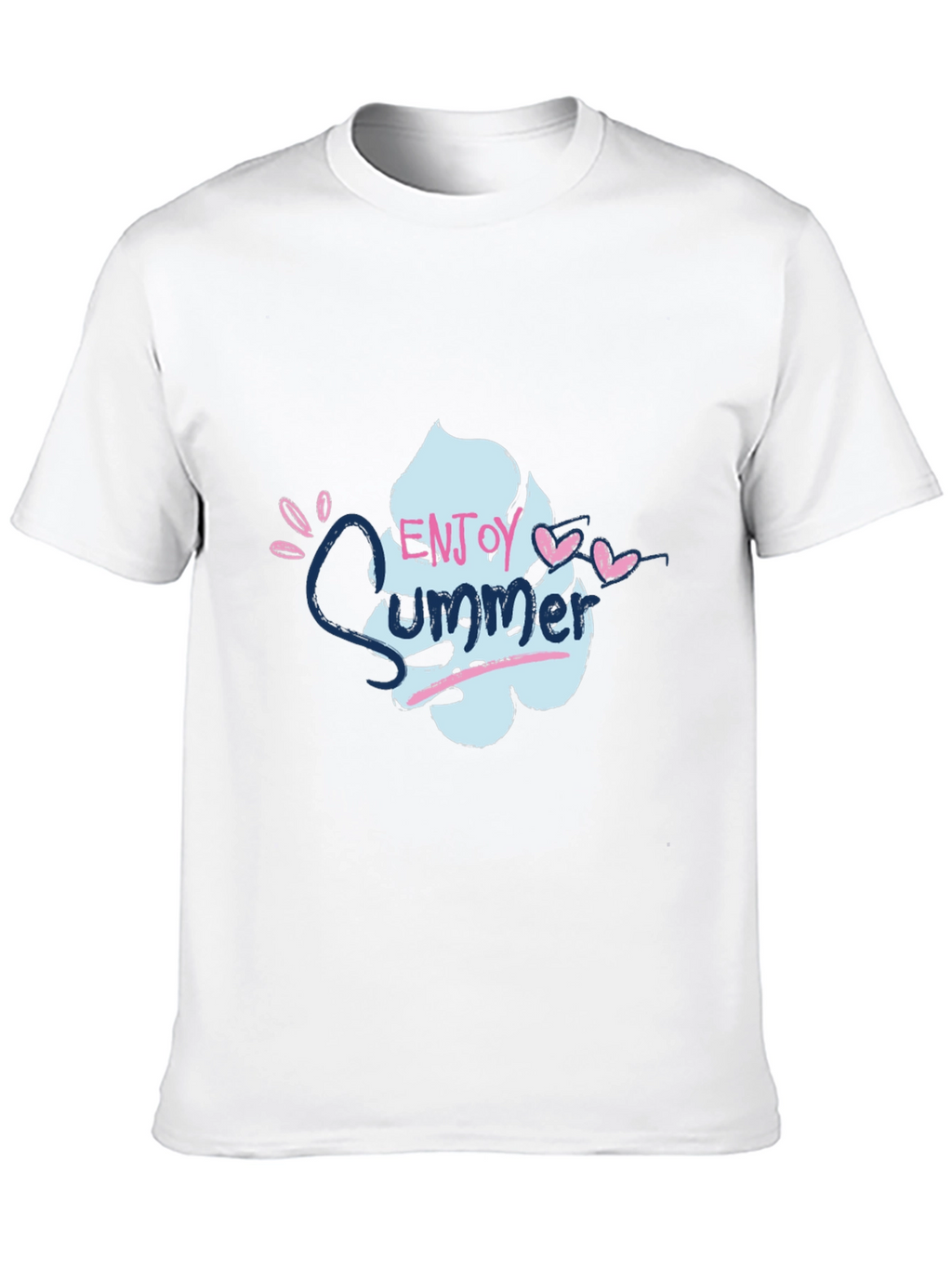 Enjoy Summer Graphic Tee - Soft Cotton Black T-Shirt