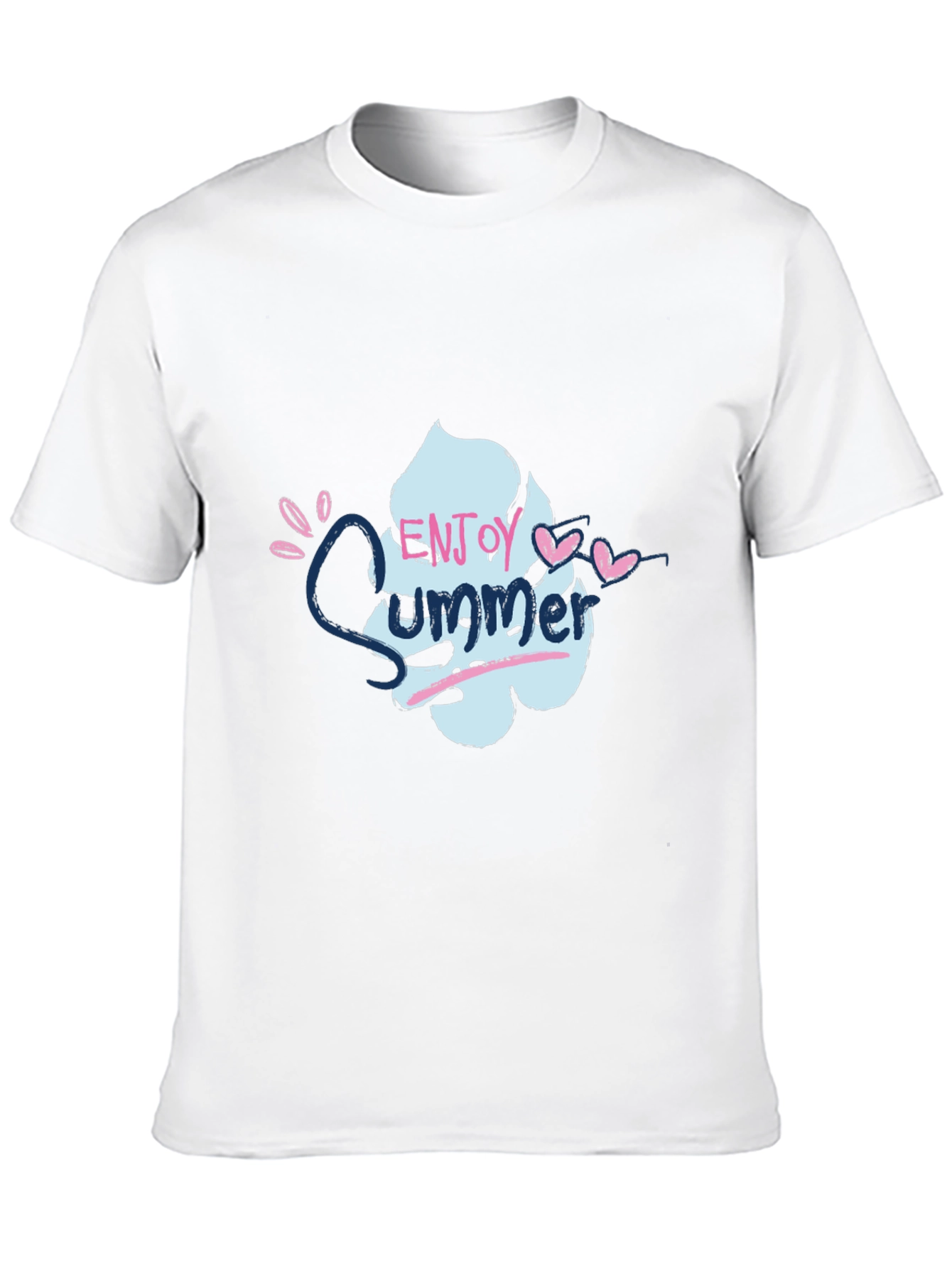 Enjoy Summer Graphic Tee - Soft Cotton Black T-Shirt