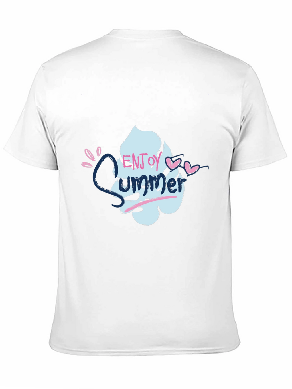 Enjoy Summer Graphic Tee - Soft Cotton Black T-Shirt