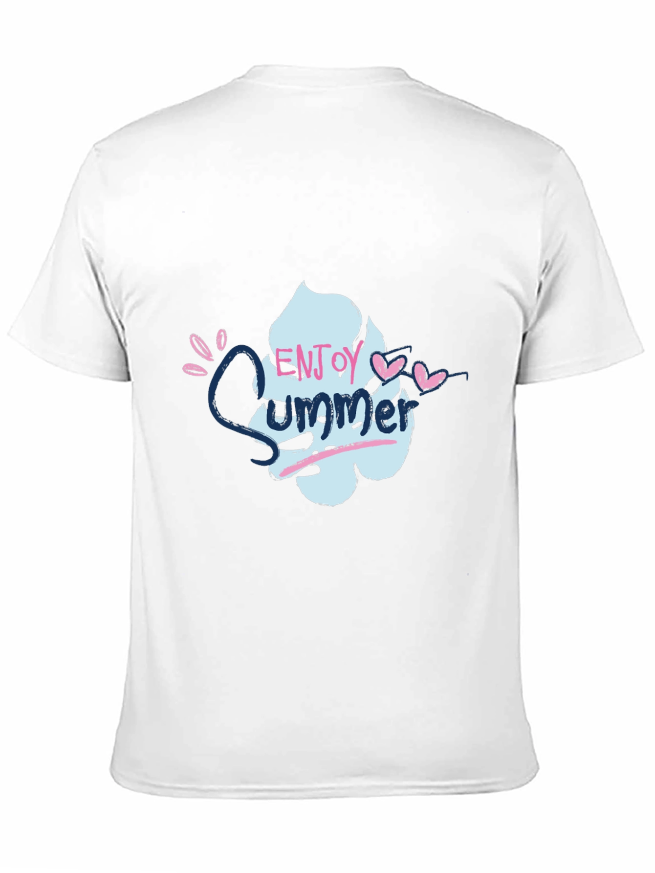 Enjoy Summer Graphic Tee - Soft Cotton Black T-Shirt