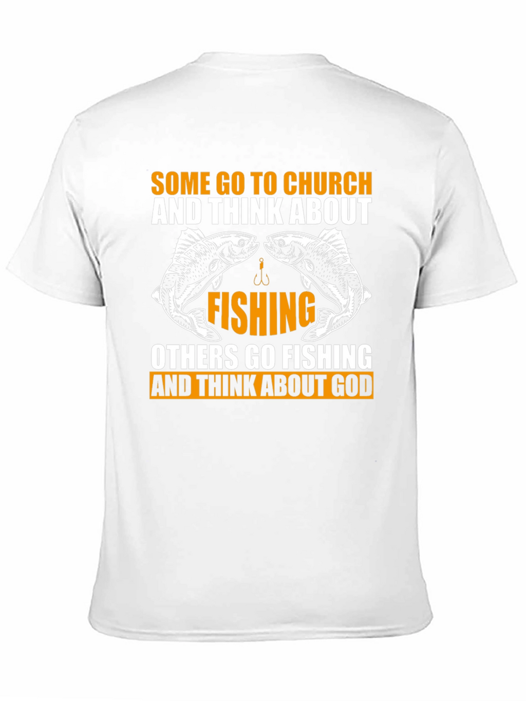 Fishing & God Graphic Tee - Black Cotton T-Shirt