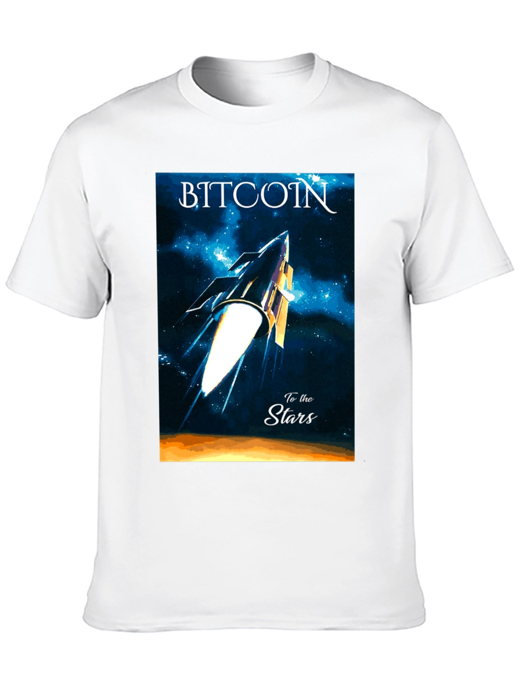 Bitcoin to the Stars Graphic Tee