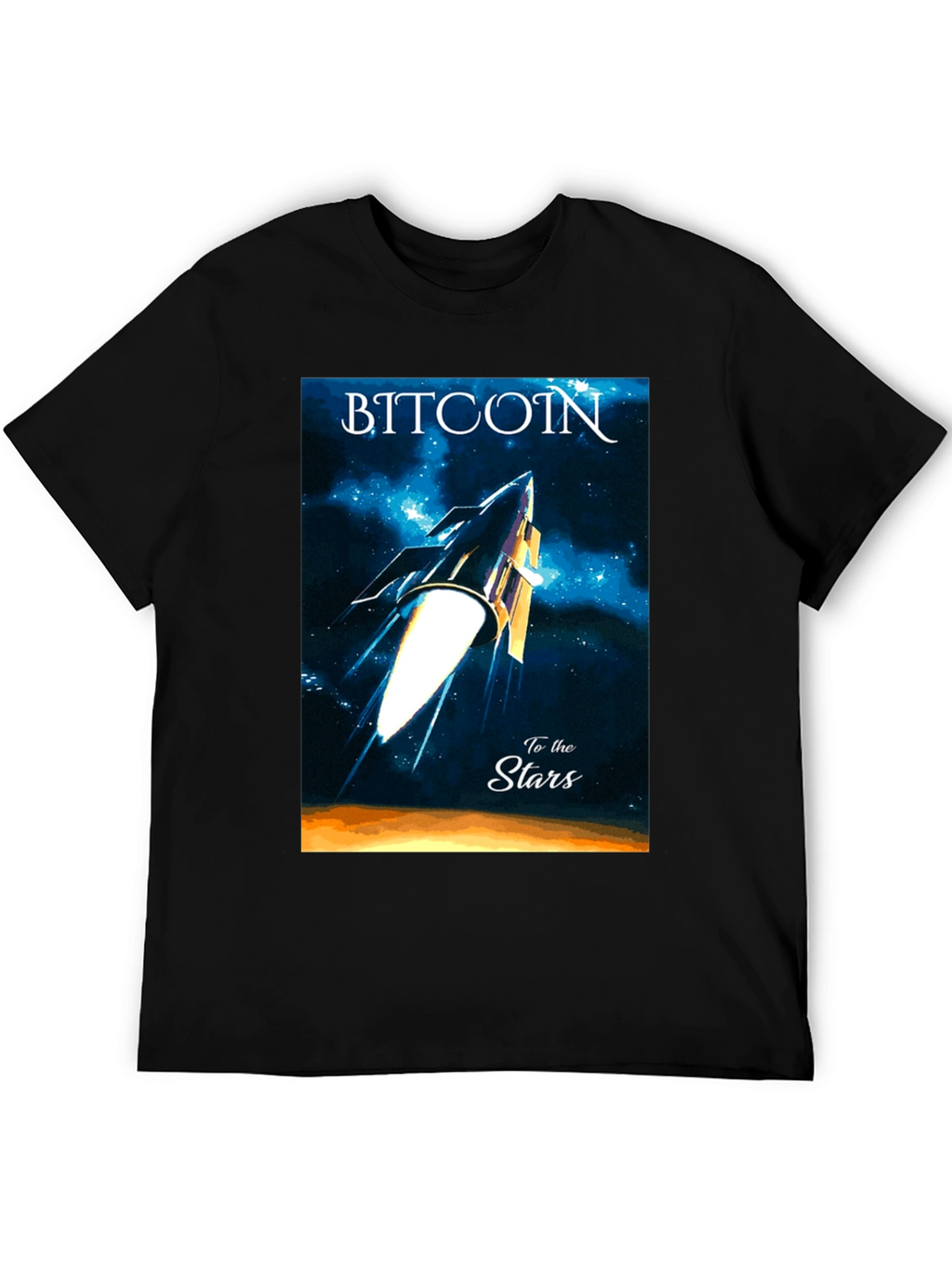Bitcoin to the Stars Graphic Tee