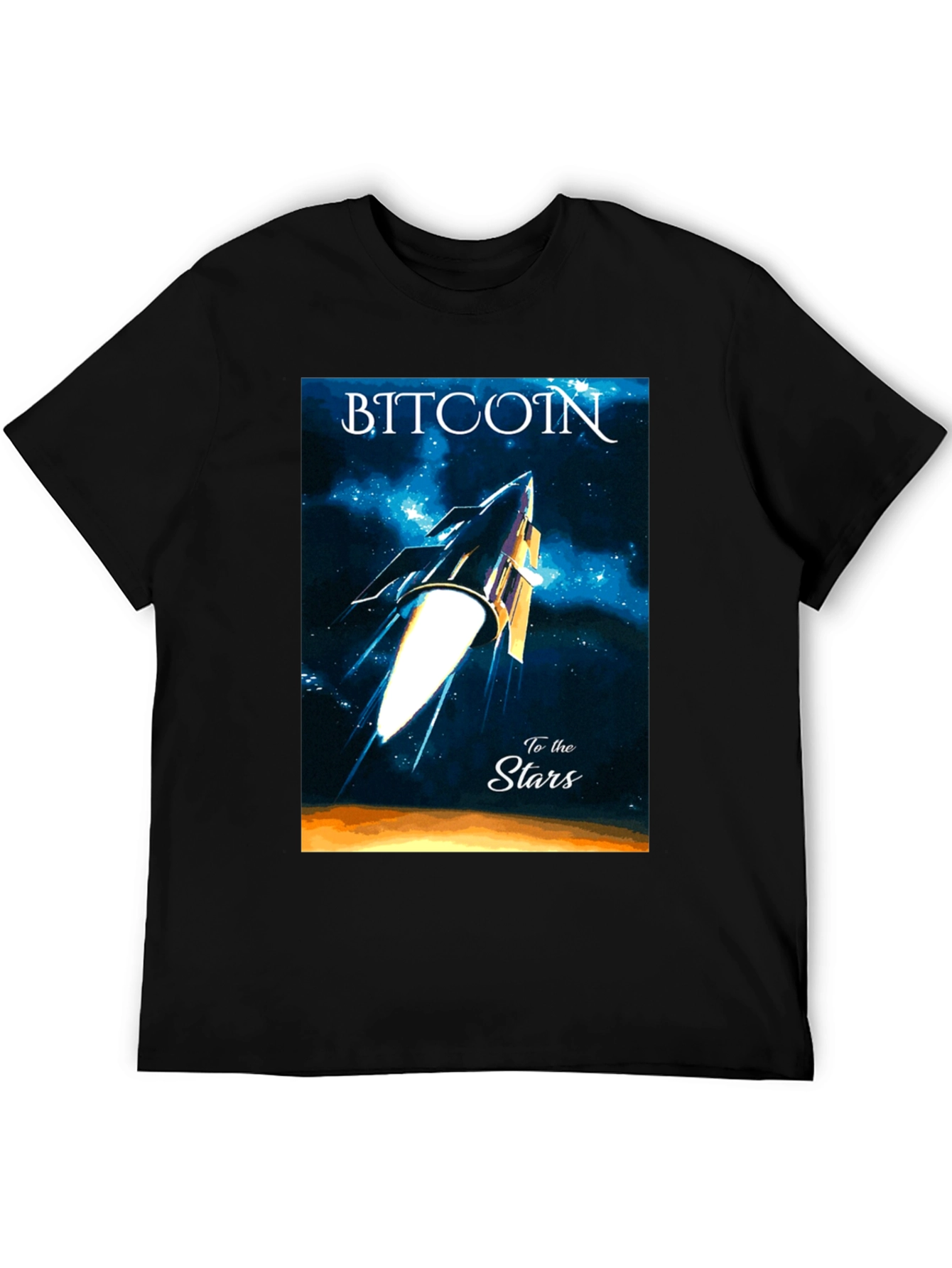 Bitcoin to the Stars Graphic Tee