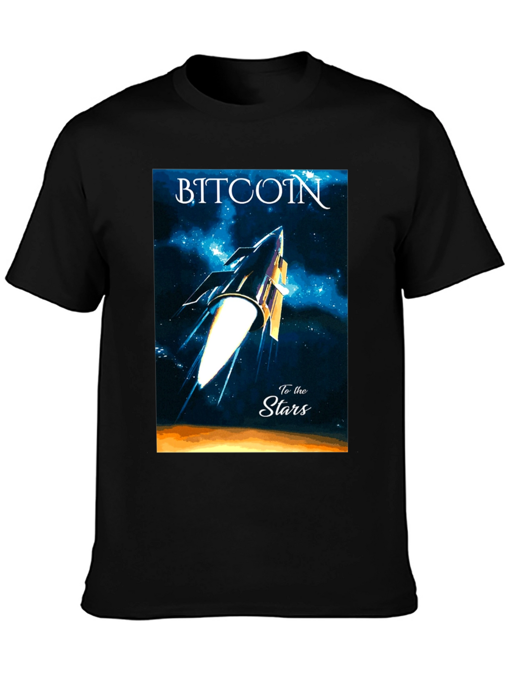 Bitcoin to the Stars Graphic Tee