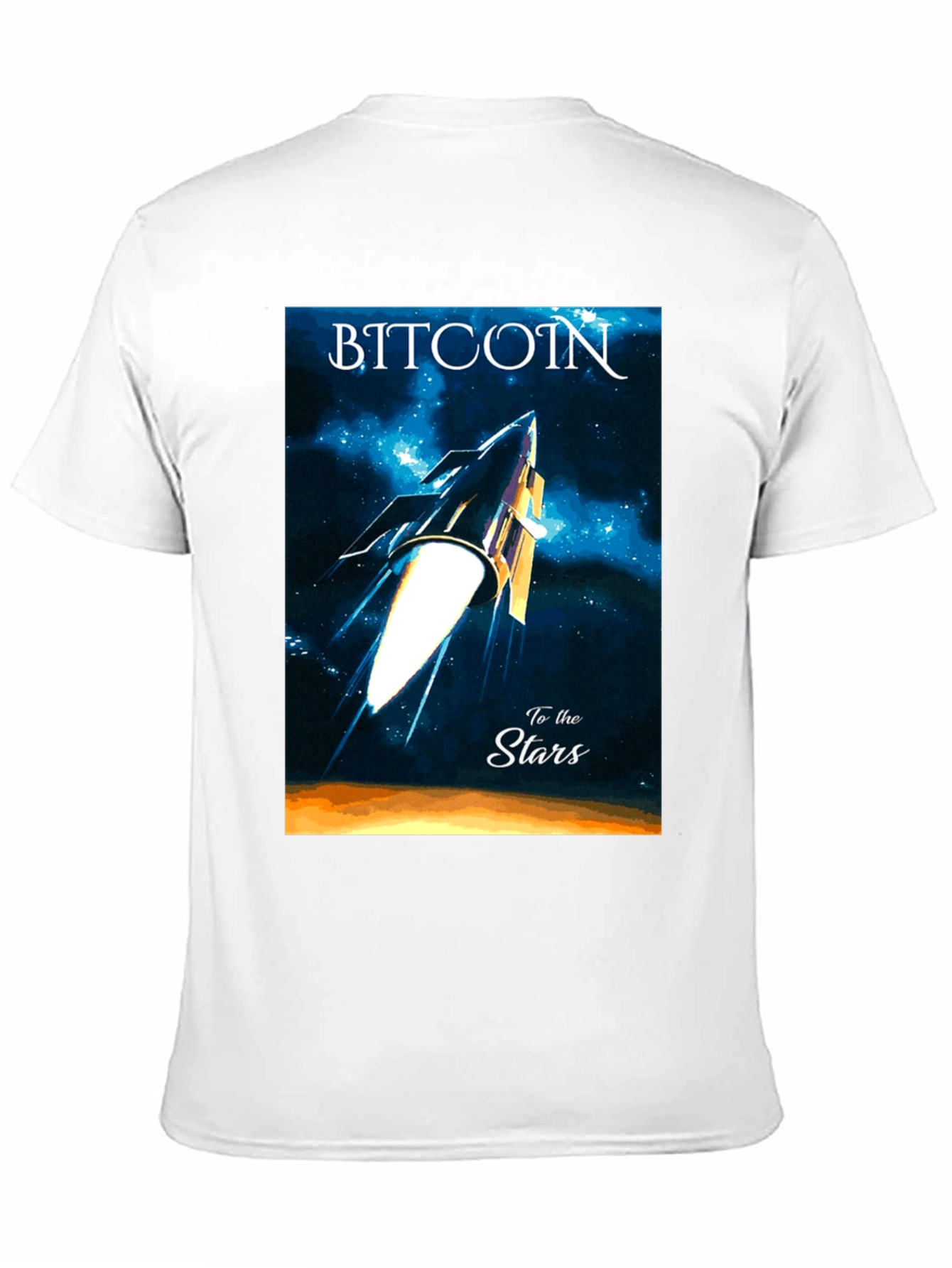 Bitcoin to the Stars Graphic Tee