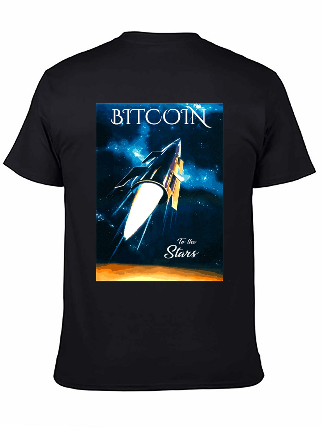 Bitcoin to the Stars Graphic Tee