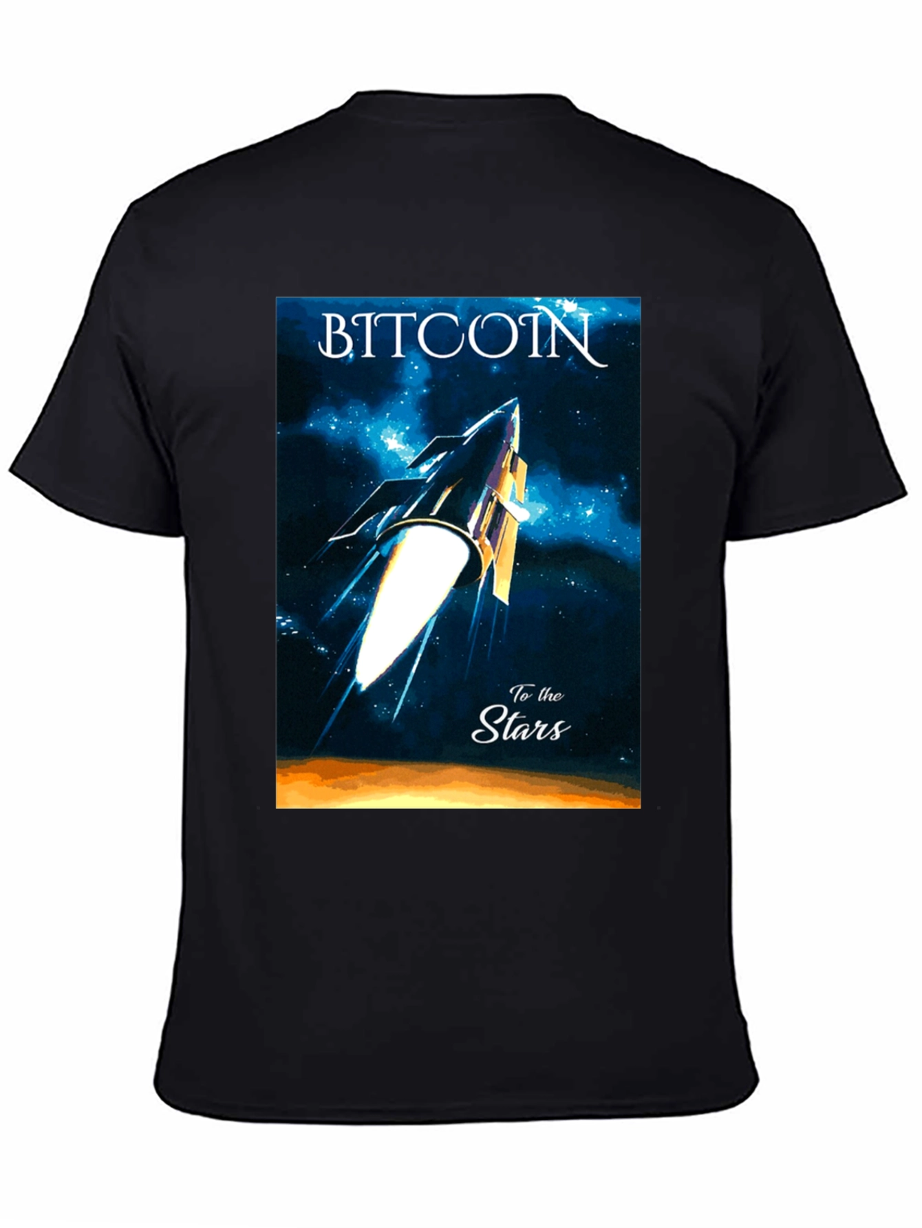 Bitcoin to the Stars Graphic Tee