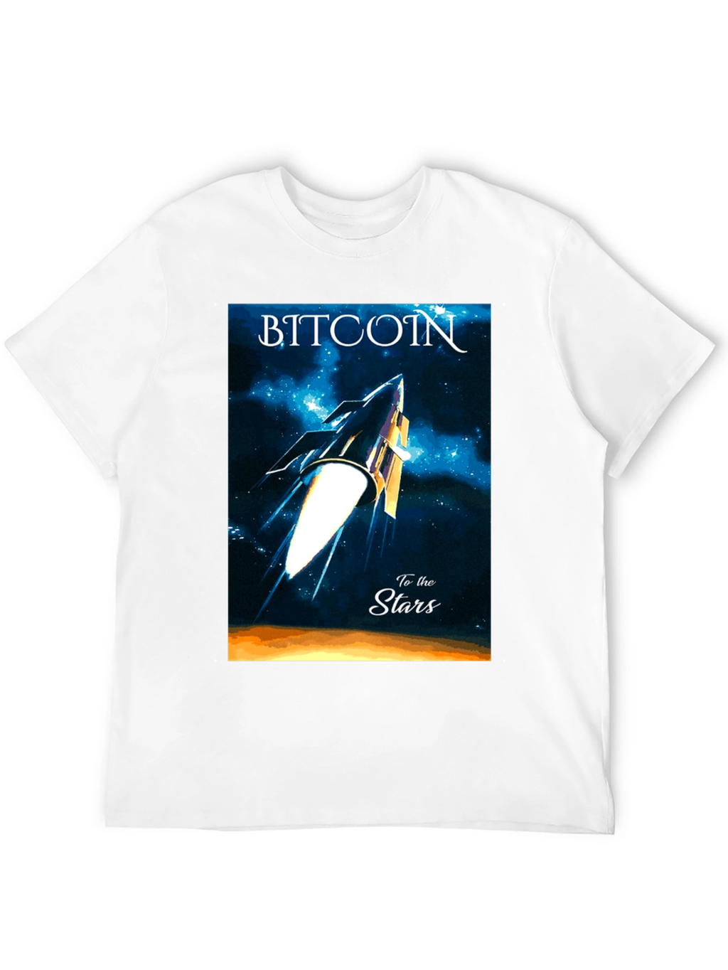 Bitcoin to the Stars Graphic Tee