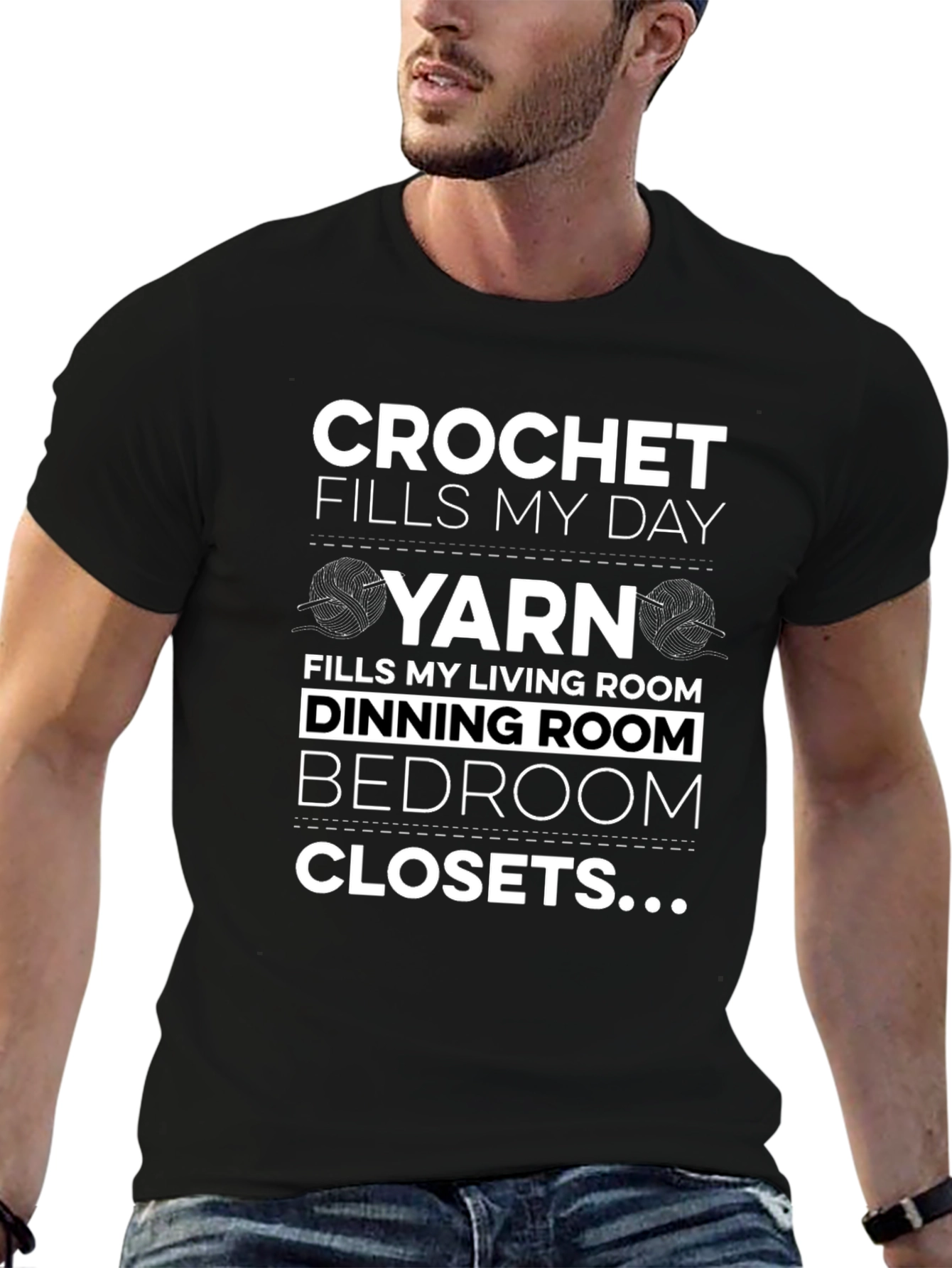 Crochet Lover T-Shirt - Yarn Fills My Day!