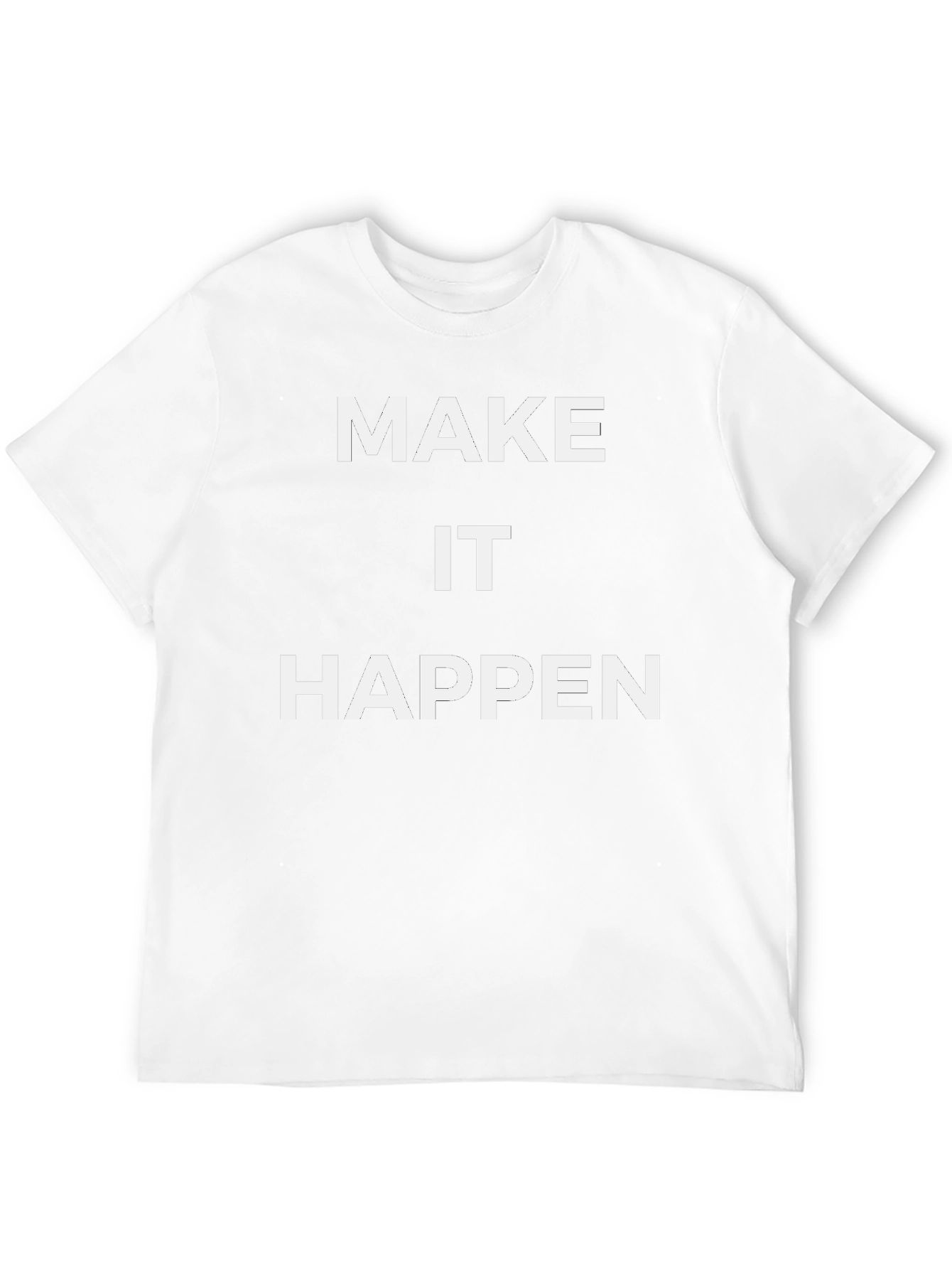 Make It Happen Graphic Tee - Black Cotton T-Shirt