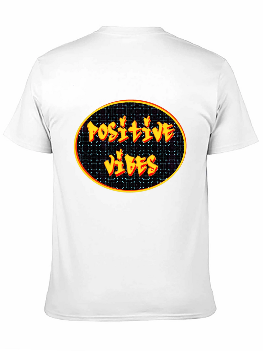Positive Vibes Graphic Tee - Black Cotton Blend