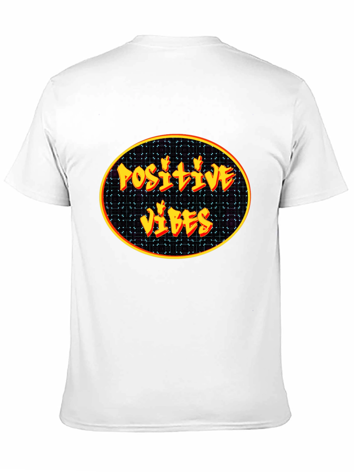 Positive Vibes Graphic Tee - Black Cotton Blend