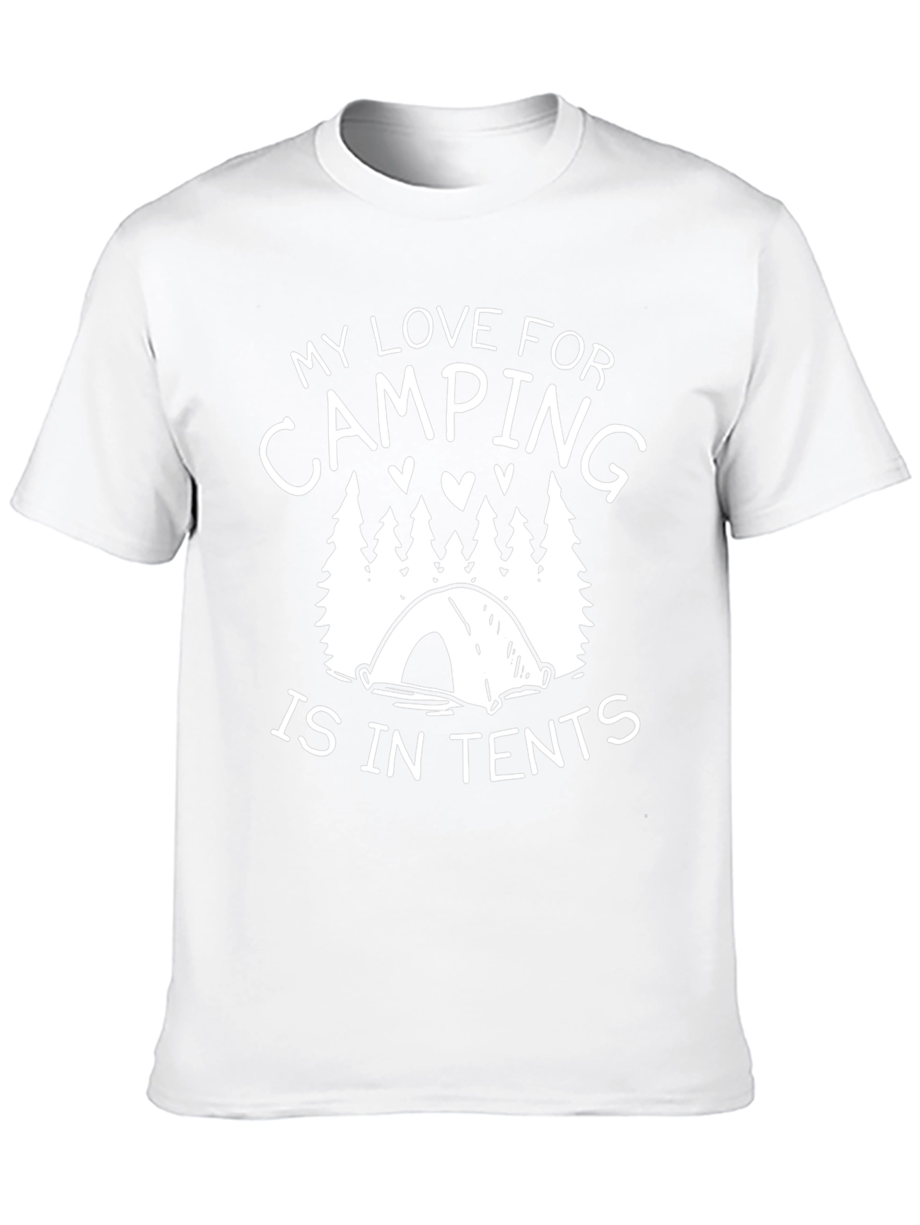 Camping Lover T-Shirt - My Love For Camping Is In Tents