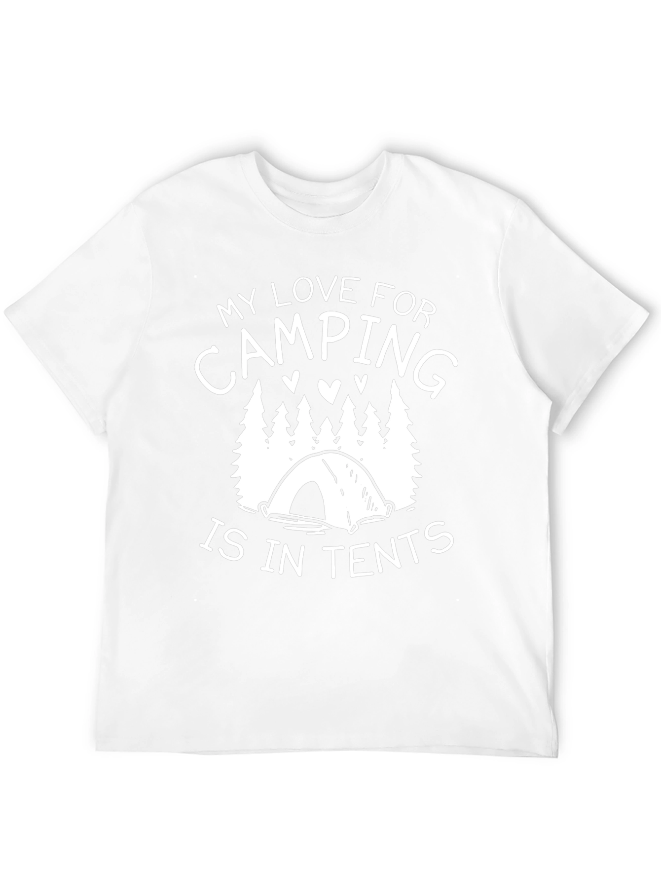 Camping Lover T-Shirt - My Love For Camping Is In Tents