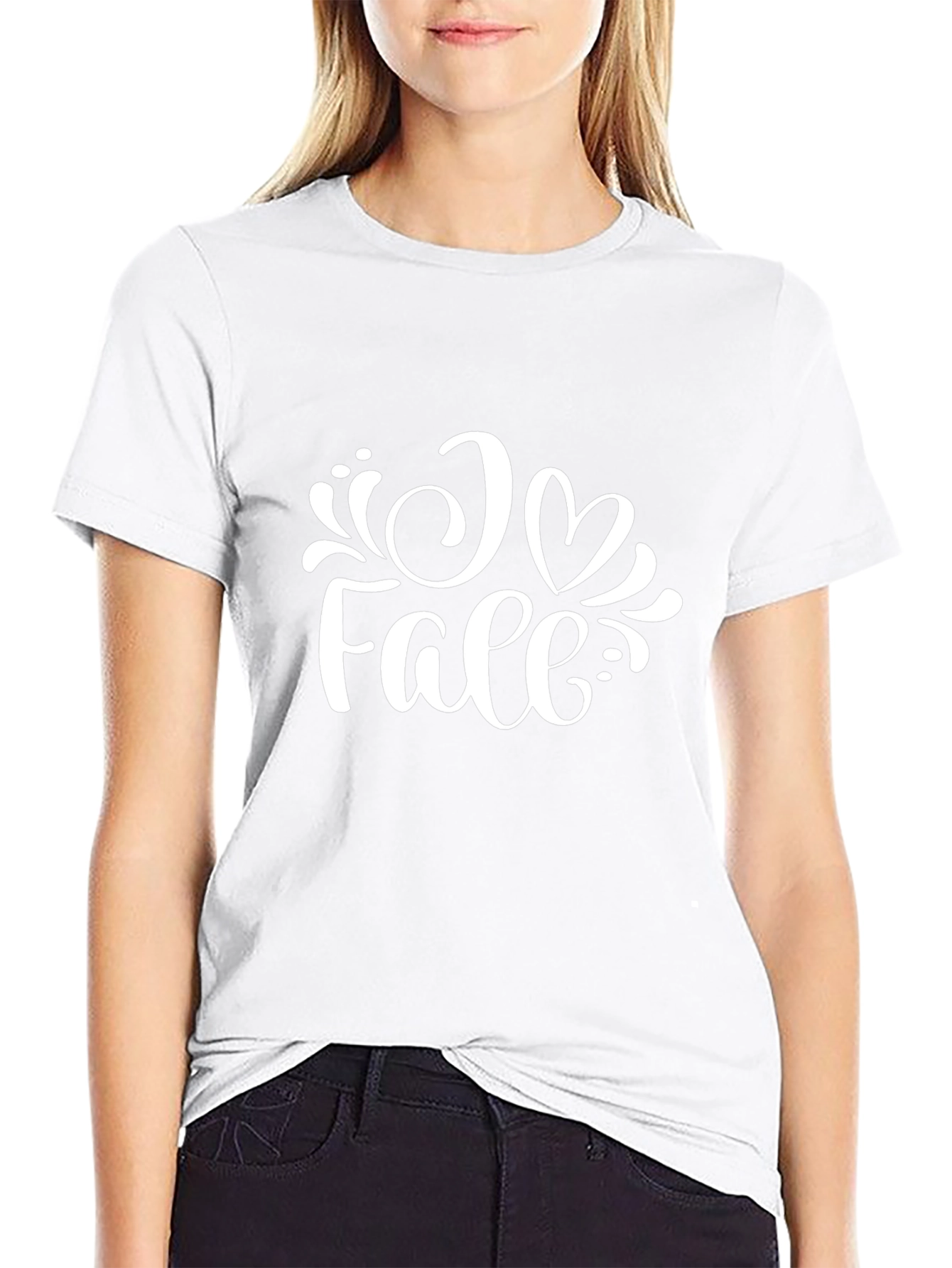 I Love Fall T-Shirt - Black - Graphic Tee