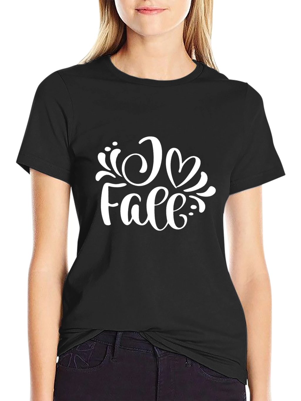 I Love Fall T-Shirt - Black - Graphic Tee