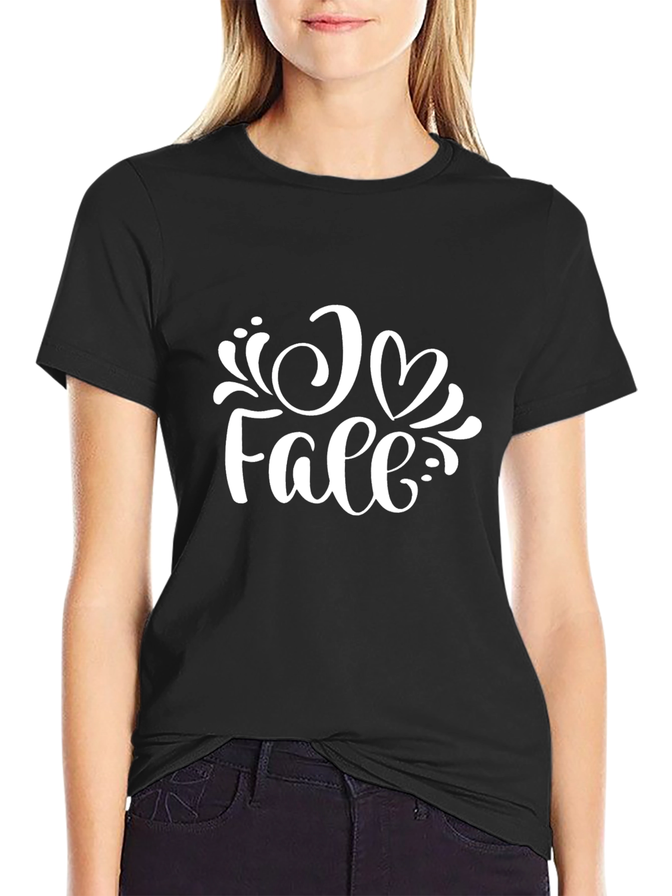 I Love Fall T-Shirt - Black - Graphic Tee