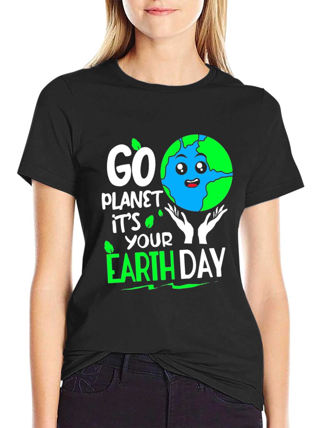 Go Planet Earth Day T-Shirt - Eco Friendly Design