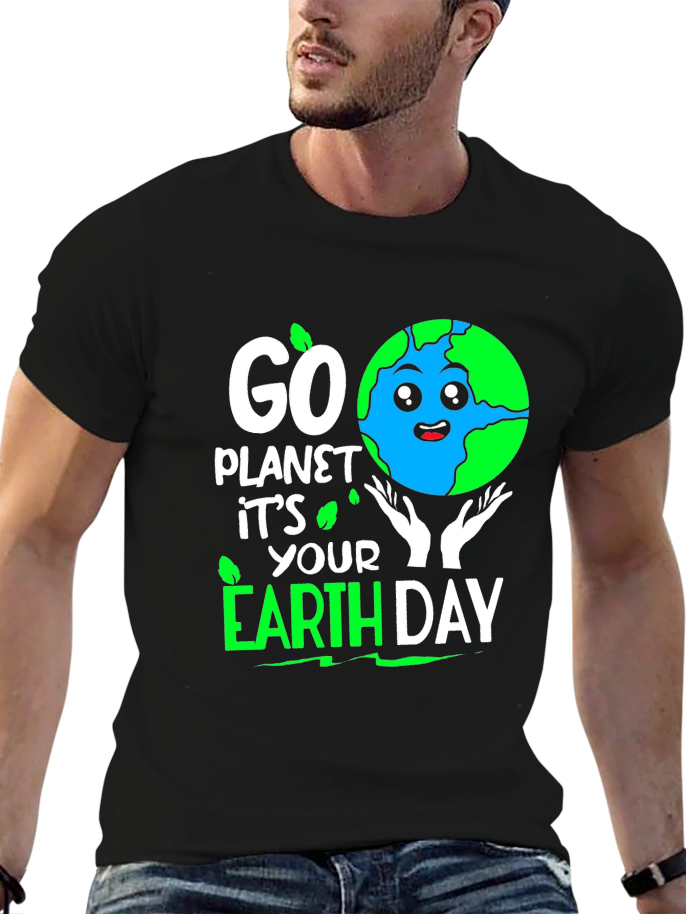 Go Planet Earth Day T-Shirt - Eco Friendly Design