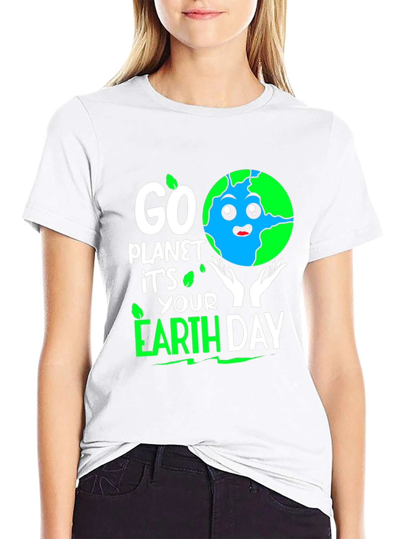 Go Planet Earth Day T-Shirt - Eco Friendly Design