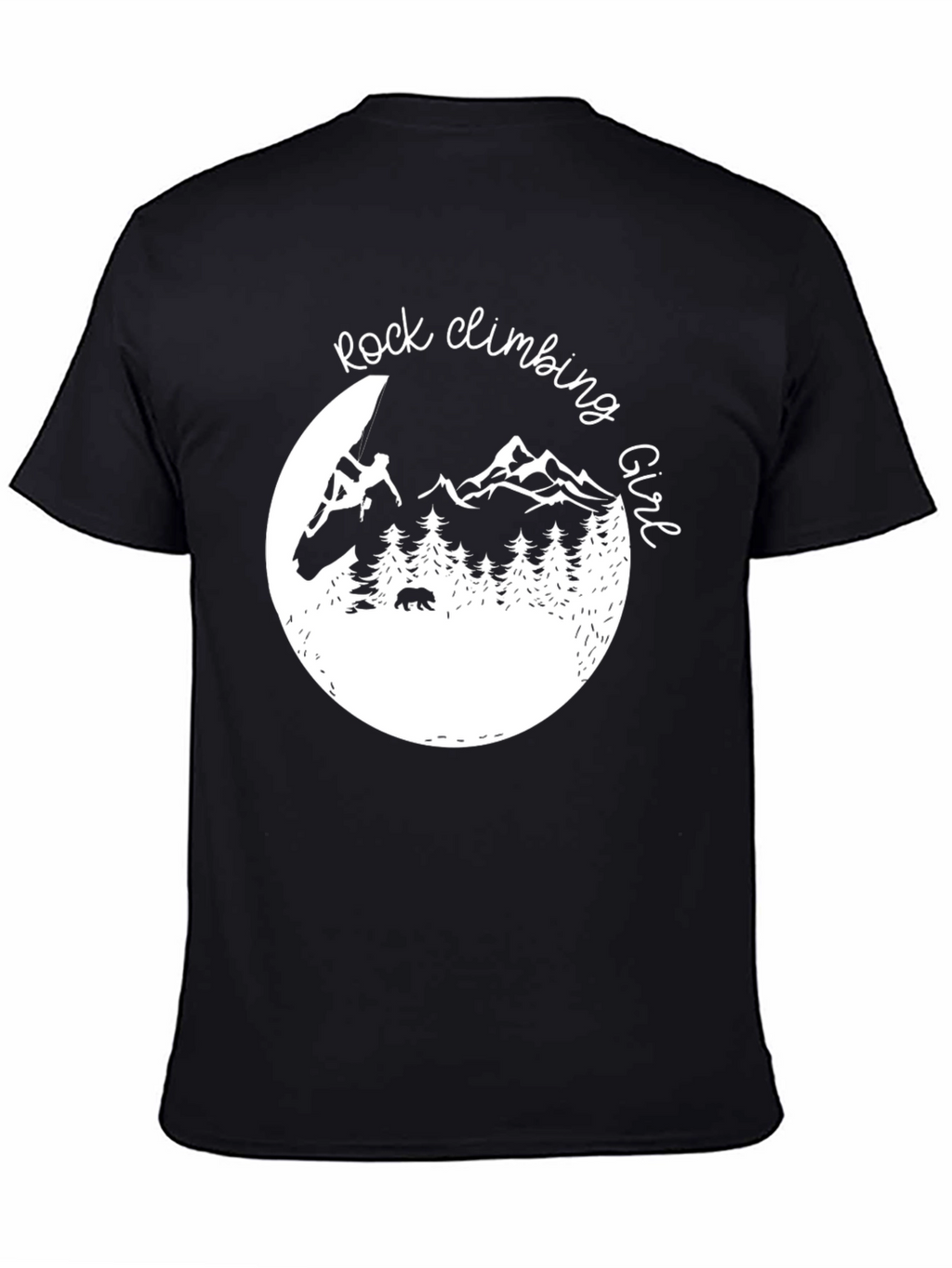 Rock Climbing Girl Graphic T-Shirt