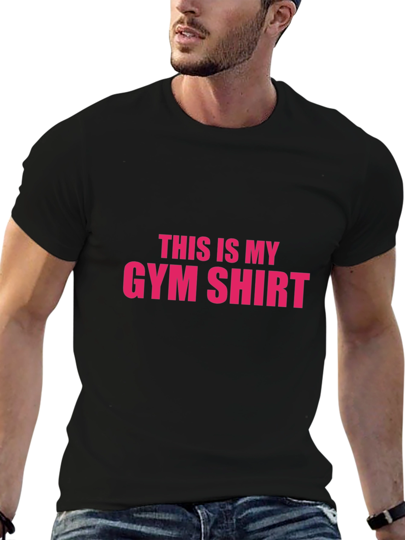 This is My Gym Shirt - Mens Black Graphic Tee