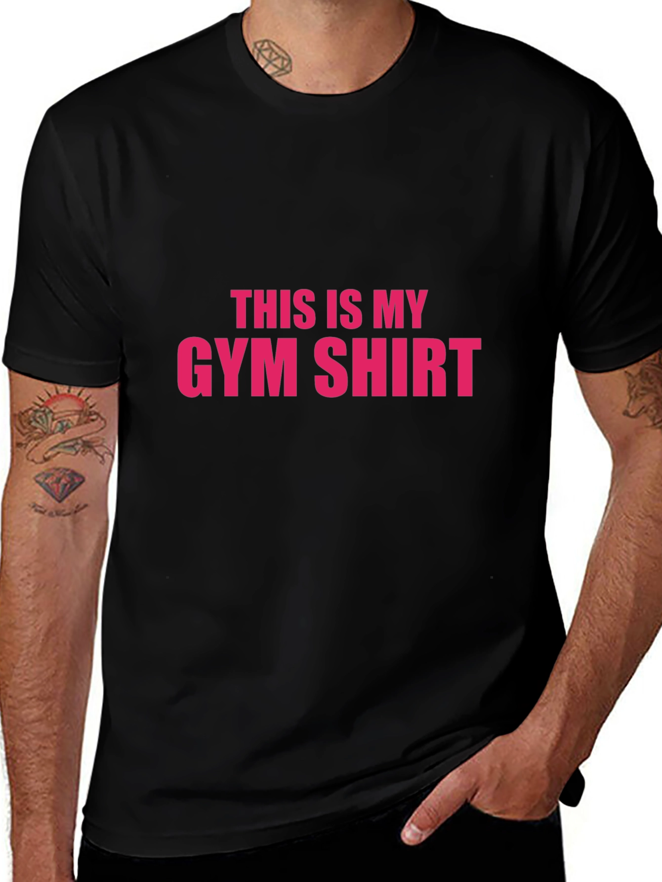 This is My Gym Shirt - Mens Black Graphic Tee