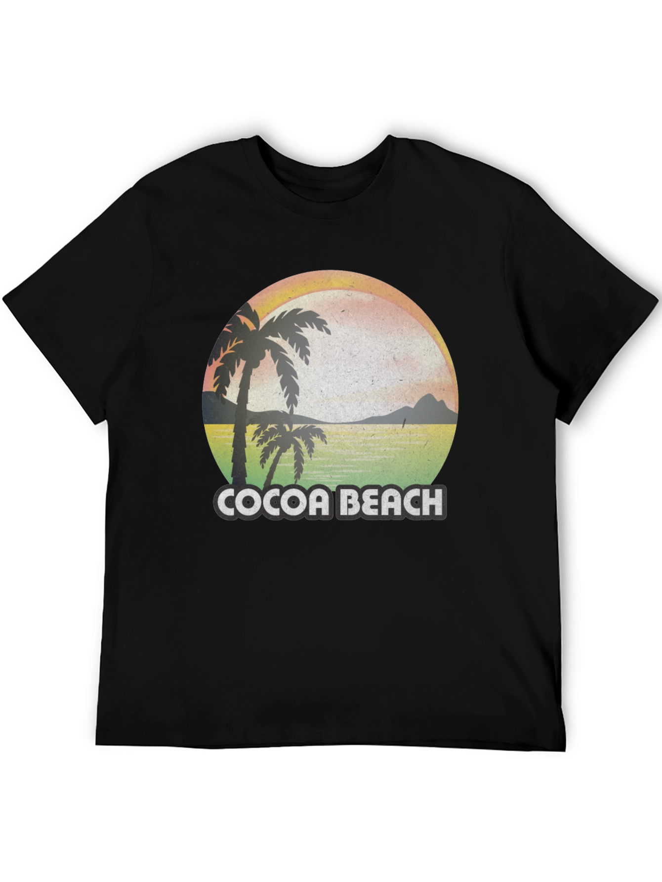 Cocoa Beach T-Shirt - Retro Palm Tree Design