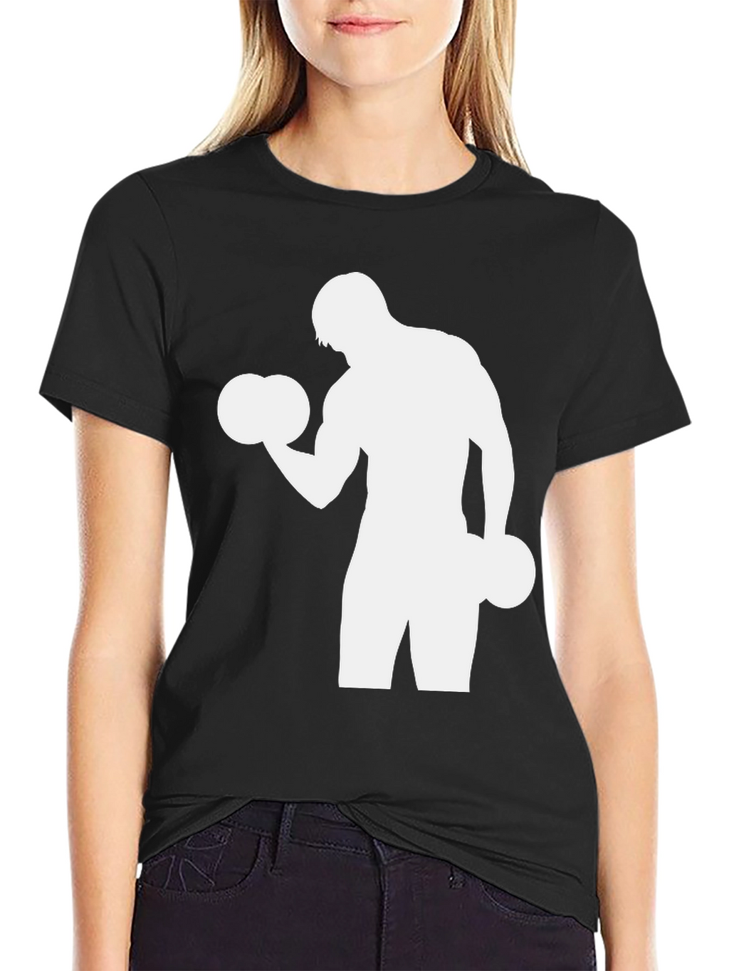 Gym T-Shirt: Fitness Workout Silhouette
