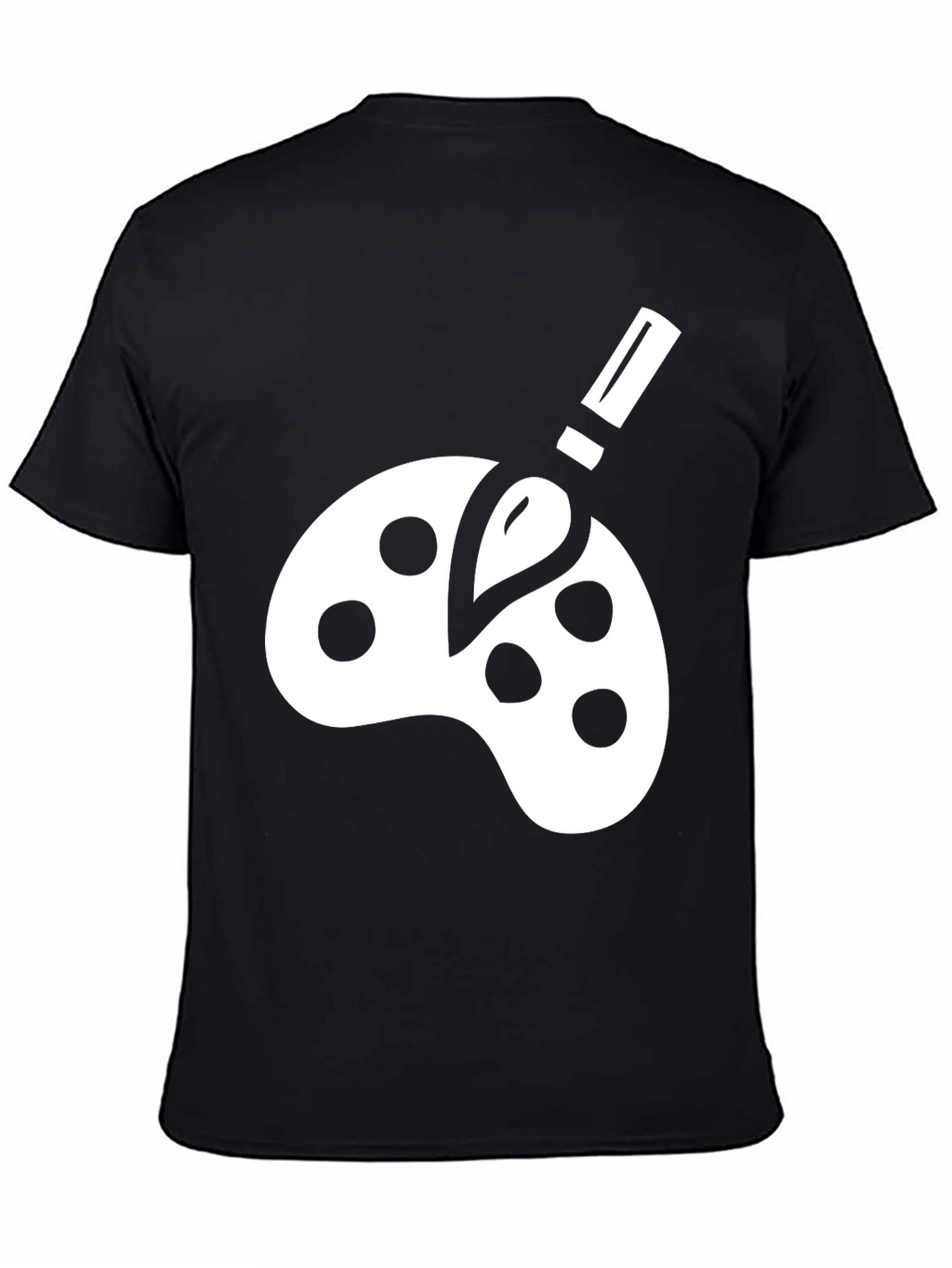 Artist Palette Graphic Tee - Black Cotton Comfort