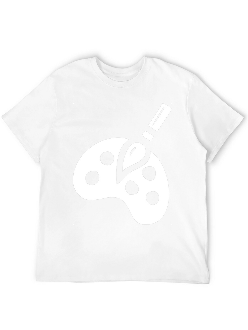 Artist Palette Graphic Tee - Black Cotton Comfort