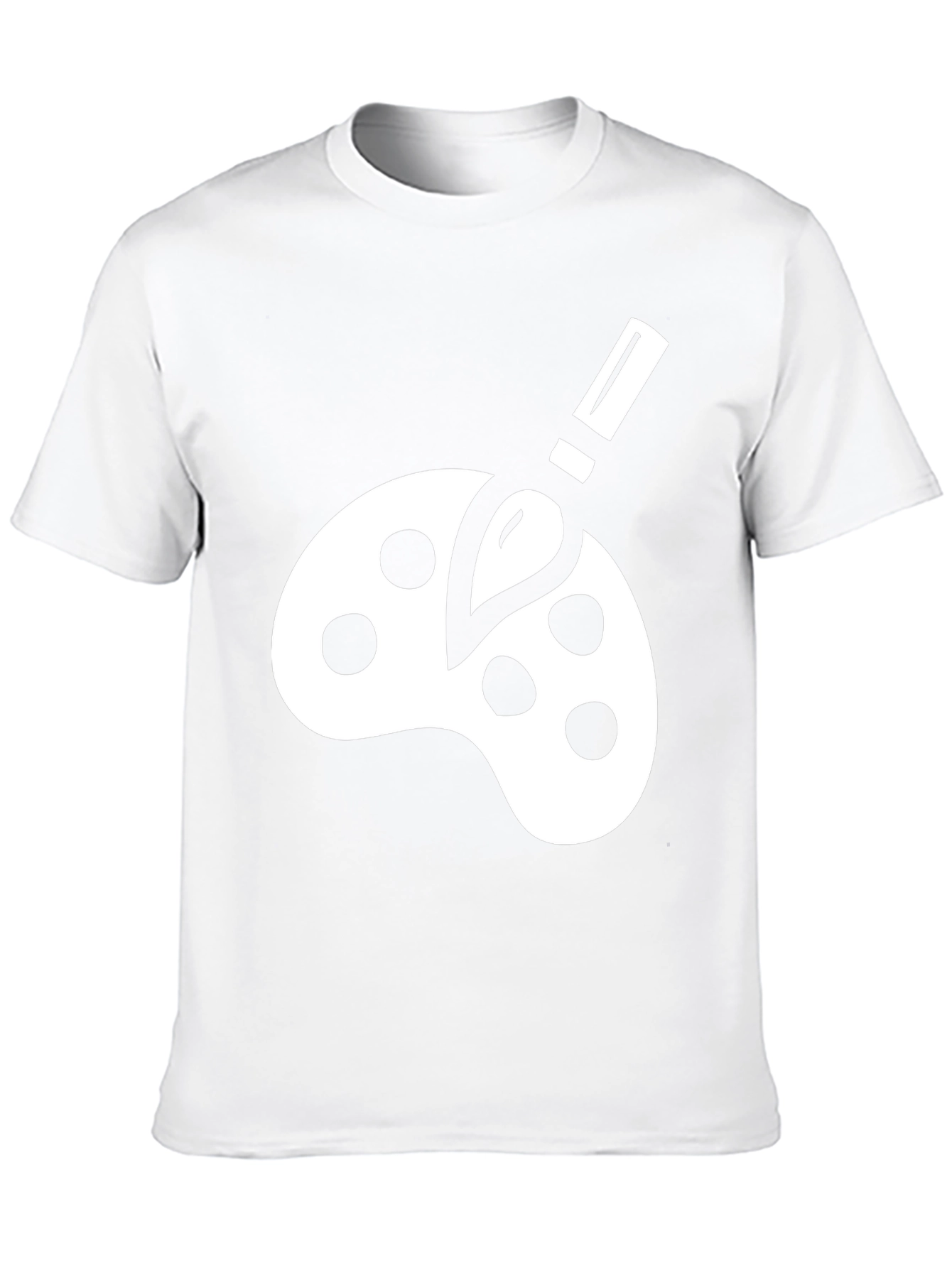 Artist Palette Graphic Tee - Black Cotton Comfort