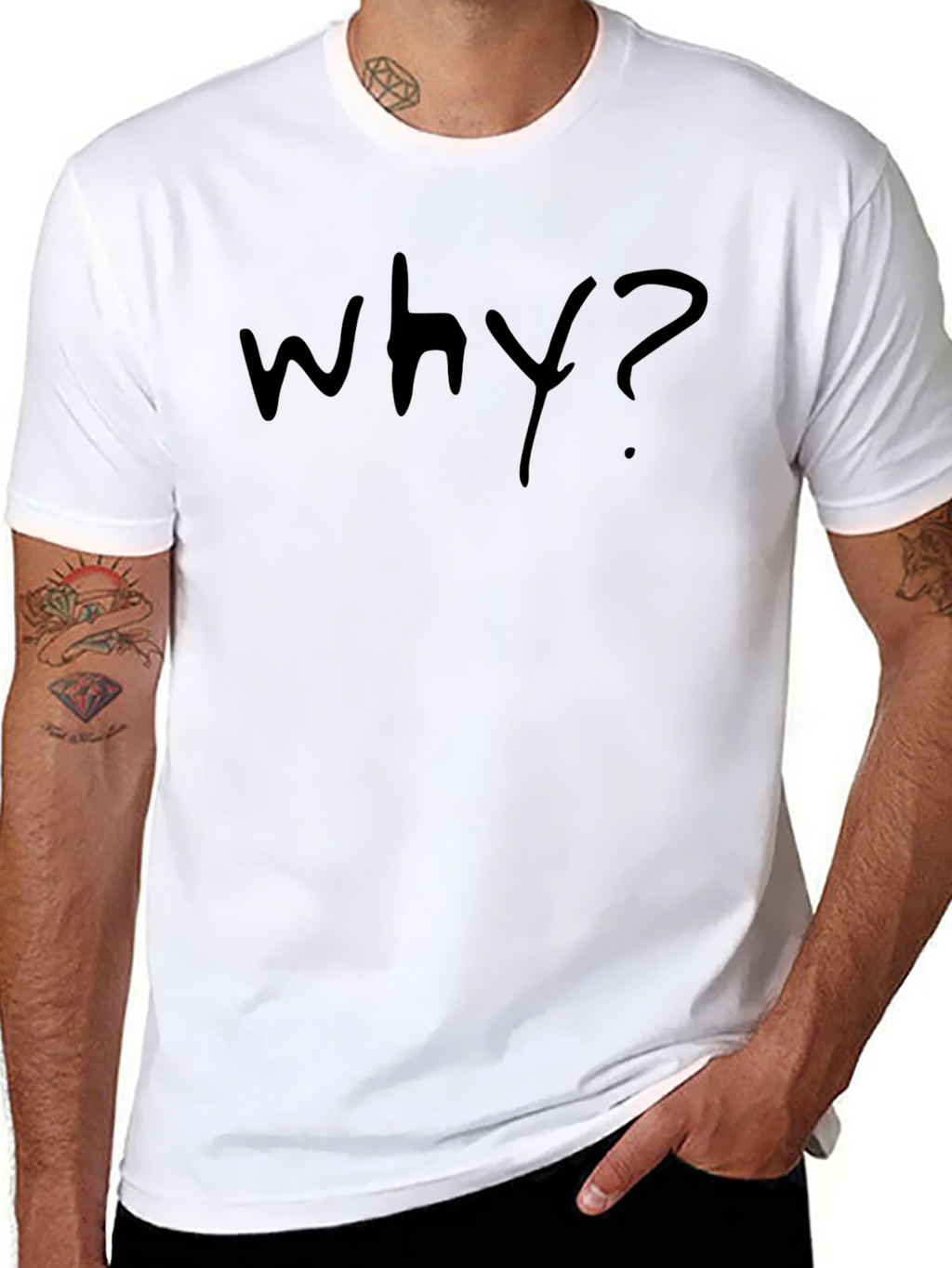 Why? Graphic T-Shirt - Casual Cotton Tee