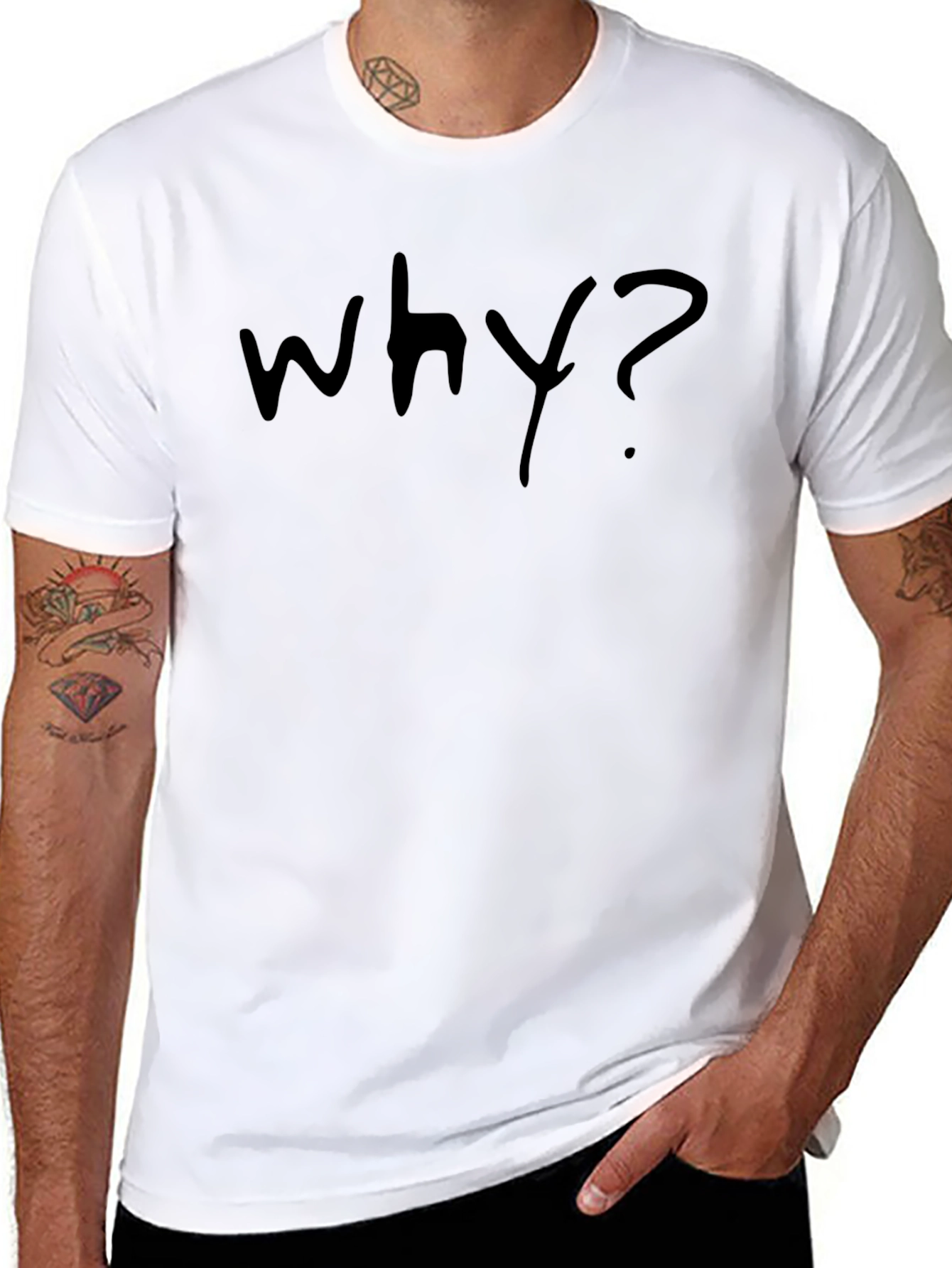 Why? Graphic T-Shirt - Casual Cotton Tee