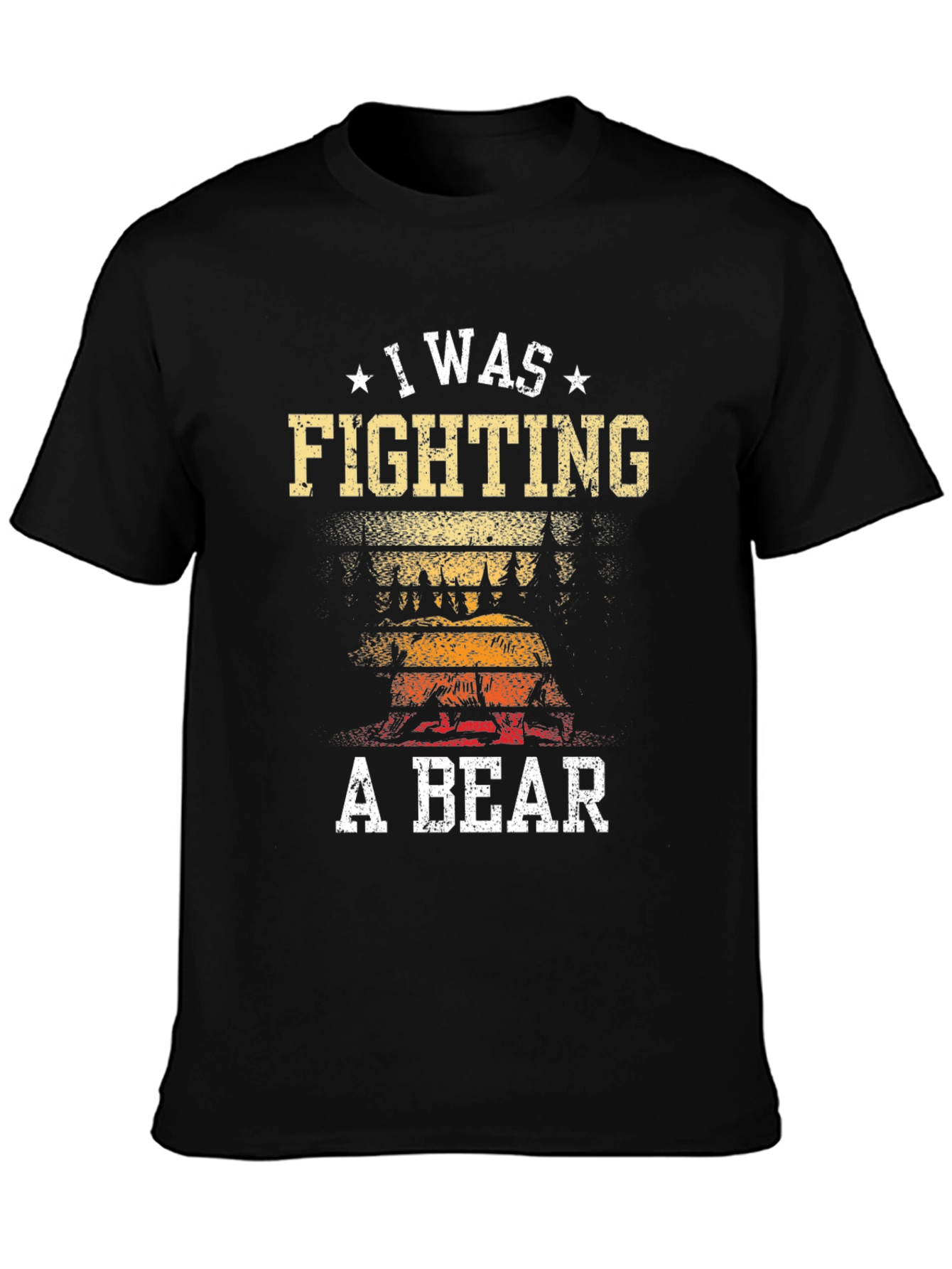 I Was Fighting A Bear Graphic Tee