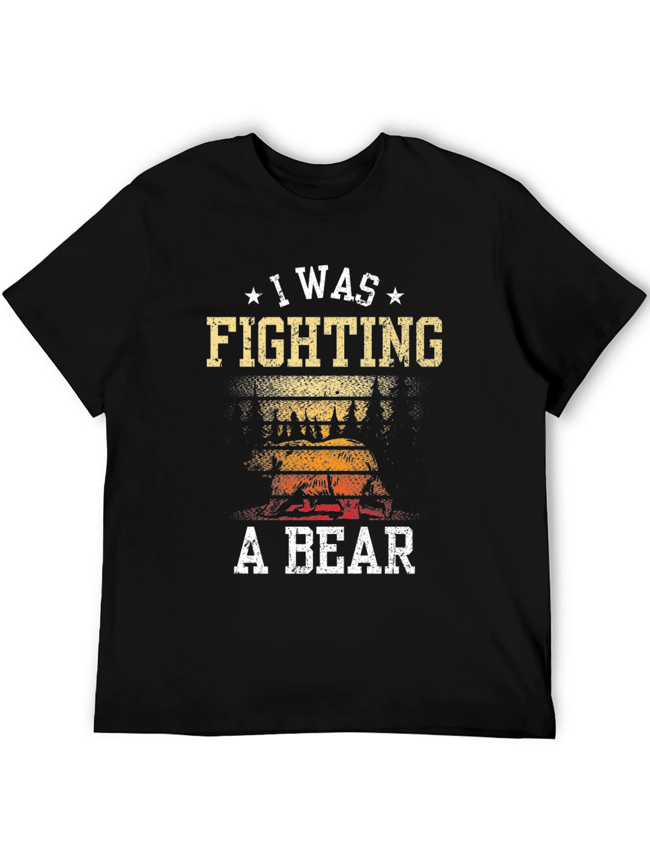 I Was Fighting A Bear Graphic Tee